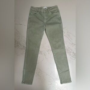 Vervet Mid rise Ankle Skinny Jeans in Light Green size 28 x 28
